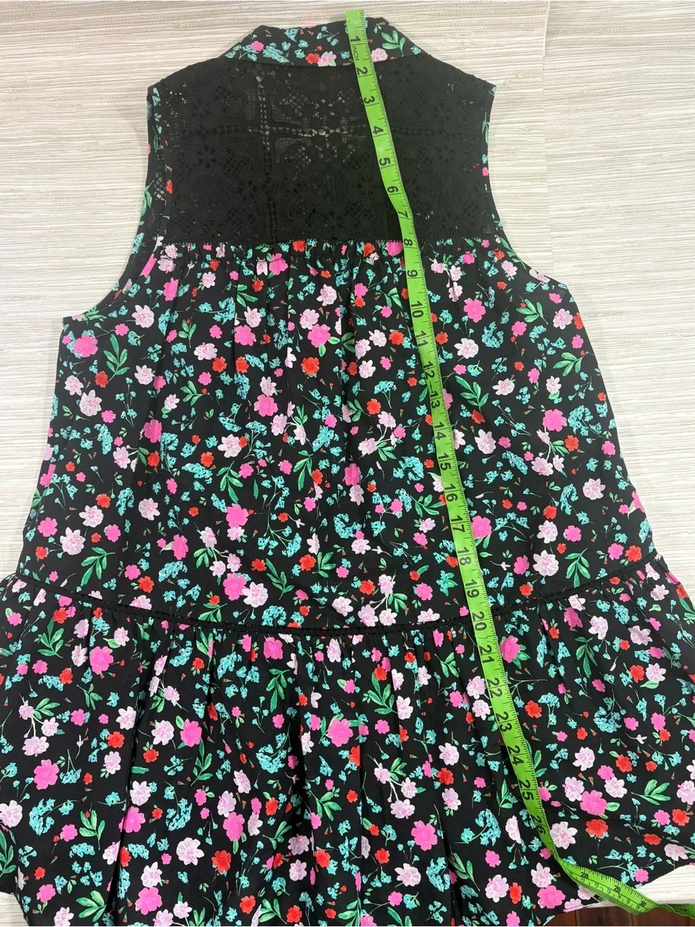 KATE SPADE SMALL ✨ silk cotton sleeveless floral designer blouse EUC